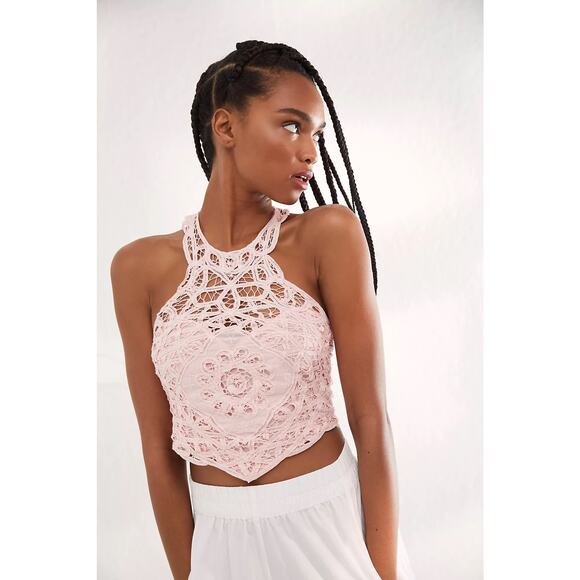 Free People Tops - Intimately Free People Batting My Eyes Crop in Pink Size XS